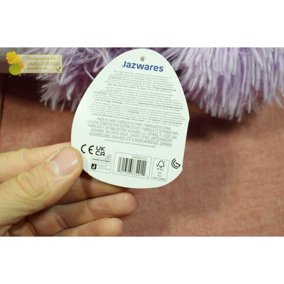 Squishmallows 12" Dilka Lavender Bigfoot with Bunny Ears Plush - Picture 5 of 5